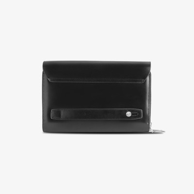 Clutch Nam Ví Da Cầm Tay Thời Thượng GENCE HT02 Da Bò Cao Cấp Màu Đen