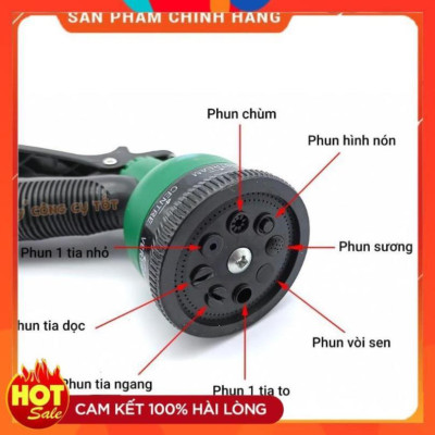 Vòi xịt nước tưới cây rửa xe 8 chế độ 206815