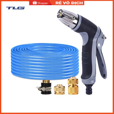 Vòi phun xịt rửa xe, tưới cây chuyên nghiệp 15m 206817 (cút đồng nối đồng)