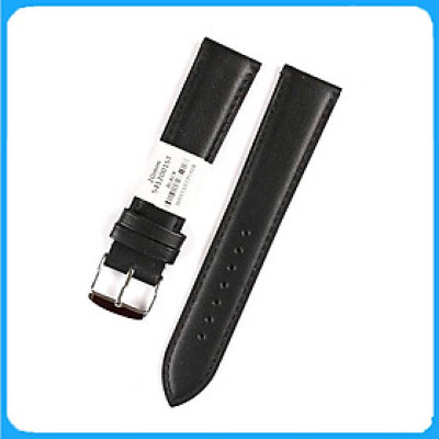 Dây Da Đồng Hồ ZRC Pháp Dòng MIAMI Da Bê Màu Đen Vân Trơn Cỡ 20mm