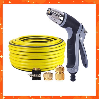 Vòi phun xịt rửa xe, tưới cây chuyên nghiệp 15m 206817 (cút đồng nối đồng) 