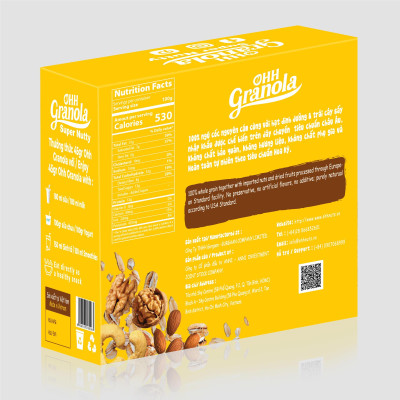 Ngũ cốc Ohh Granola dòng Super Nutty - hộp 250gram