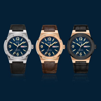 Đồng hồ nam chính hãng IW CARNIVAL IW589G-1 Kính sapphire ,chống xước,Chống nước ,Bảo hành 24 tháng,Máy cơ (Automatic),Dây da cao cấp,thiết kế lộ cơ thể thao