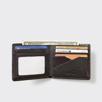 Ví Da Nam, Bóp Da Nam Kim Bảo 221 Da Bò Màu Đen, Nâu