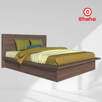 [Miễn phí vận chuyển & lắp đặt] Giường ngủ cao cấp gỗ công nghiệp thiết kế hiện đại có hộc kéo Ohaha - GC001