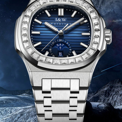 Đồng hồ nam chính hãng IW CARNIVAL IW735G-1 Kính sapphire ,chống xước ,Chống nước 50m ,Bảo hành 24 tháng,Máy cơ (Automatic),dây kim loại thép 316L không gỉ, thiết kế đơn giản dễ đeo