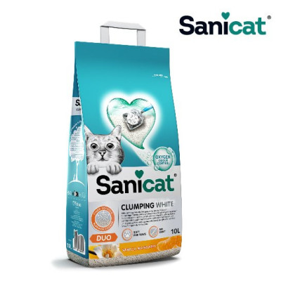 SANICAT Cát vệ sinh Hương Quýt Vanilla Mandarin - (Betonite-đất sét) 10L