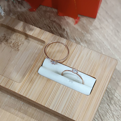 Nhẫn Vàng 14KR Đính Đá CZ (Birthstone Ring) - MOON Jewelry