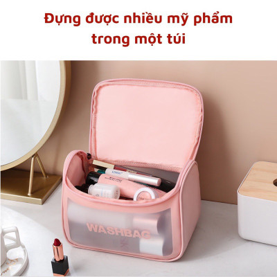 Túi xách đựng mỹ phẩm  du lịch ,có móc treo chống thấm nước , đựng đồ trang điểm có quai xách tay tiện dụng gọn nhẹ dễ mang theo mọi nơi 