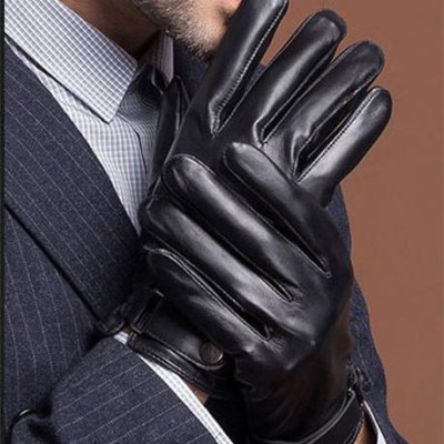 Găng tay nam da cừu BHY8791 Bao tay da thật nam. Lót lông giữ ấm, cán gió, chống ngấm nước. Hàng chính hãng