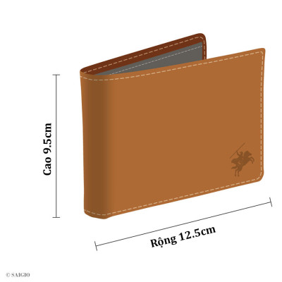 Ví Nam Hàng Hiệu HERITAGE Siêu Bền Bỉ, Size Lớn, Thiết Kế Cổ Điển, Đơn Giản, Dáng Ngang - Gập 2, Ngăn Đựng Tiền Có Khóa Kéo, Nhiều Ngăn Để Giấy Tờ Tiện Dụng - Hàng Chính Hãng SAIGIO