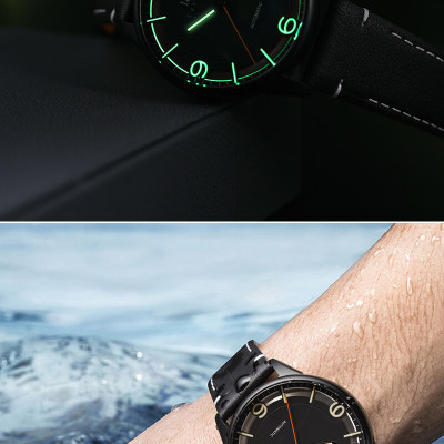 Đồng Hồ Nam I&W CARNIVAL 578G1 Chính Hãng Full Box Chống Nước Kính Chống Xước Dây Da Cao Cấp BH 24T (Máy Cơ Tự Động)