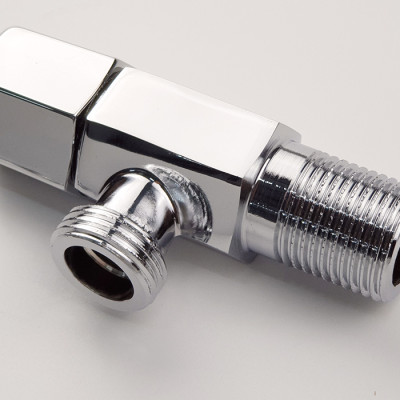 Van giảm áp và khóa đường nước Đồng mạ Chrome Eurolife EL-X40 (Trắng bạc)