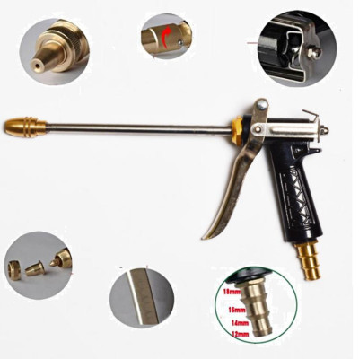 Bộ dây vòi xịt nước rửa xe, tưới cây . tăng áp 3 lần, loại 3m, 5m 206318E đầu đồng, đai, nối, d.vàng