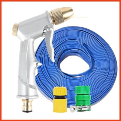 Rửa xe tưới cây Bộ dây và vòi xịt tăng áp lực nước 300% loại 25m cút nhựa,nối nhựa 206701