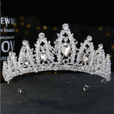 Combo Vương miện cô dâu, bông tai nụ đá và voan lúp cài tóc cô dâu ngày cưới