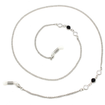 Chain kính Dây chuyền đeo gọng kính râm nam nữ cá tính pha lê stone tối giản màu đen và trắng basic unisex trend hot
