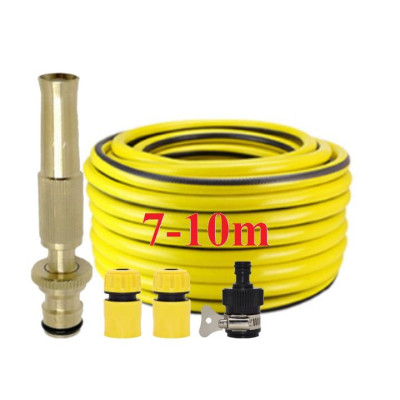 Bộ dây vòi xịt nước rửa xe, tưới cây . tăng áp 3 lần, loại 7m, 10m 206587 cút sập, nối đen