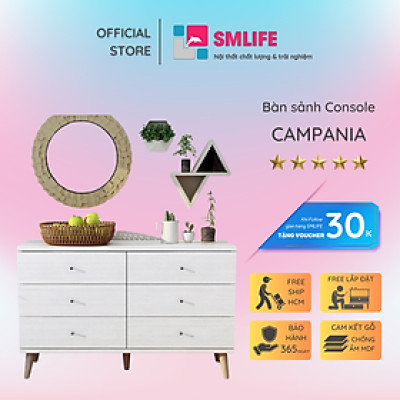 Bàn sảnh ra vào gỗ hiện đại SMLIFE Campania