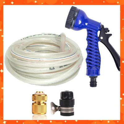 Bộ vòi tưới cây,rửa xe tăng áp lực nước 15m(cút đồng nối nhựa đen 713-2) 206843