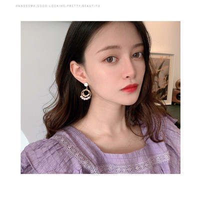 Khuyên tai, Bông tai Thời Trang Hàn Quốc Mạ Bạc 925 Hình Tròn Cao Cấp Cho Nữ