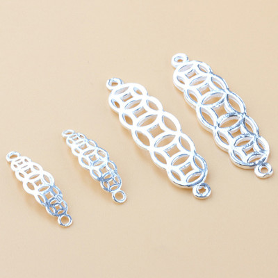 Combo 5 cái Charm bạc liên kết vòng họa tiết kim tiền - Ngọc Quý Gemstones
