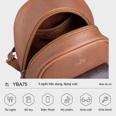 Balo Lata ( Thời trang nữ cá tính cỡ trung - Balo da BAL75 )