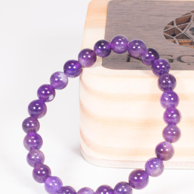 Vòng tay phong thủy đá thạch anh tím mệnh hỏa , thổ - Ngọc Quý Gemstones