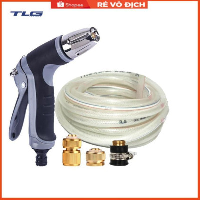 Vòi phun xịt rửa xe, tưới cây chuyên nghiệp 3-5m 206817 (cút đồng nối đồng)