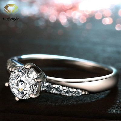Nhẫn Bạc Ý 925 Huệ Ngân - Ổ Cao 6 chấu 6 li RR1176