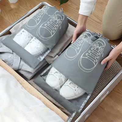 Túi Vải Đựng Giày Dép Dây Rút Chống Bẩn Du Lịch Size Lớn Với Họa Tiết Thiết Kế Đẹp Mắt