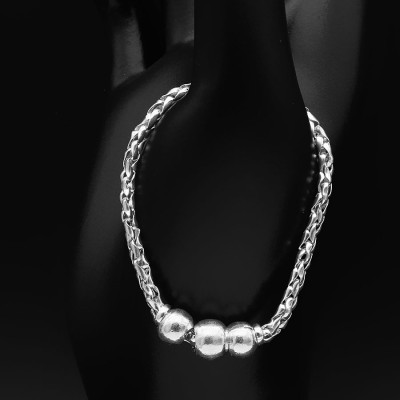 Lắc Tay Lắc Chân Trẻ Em Bạc Hiểu Minh LTE091S bạc ta