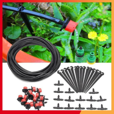 Bộ KIT hệ thống tự động tưới nhỏ giọt 25m dây và 30 đầu phun kèm đầy đủ phụ kiện 206848 