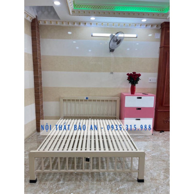 Giường sắt mỹ nghệ BẢO AN cao cấp NHIỀU KÍCH THƯỚC