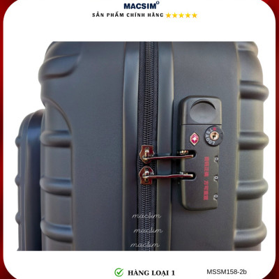 Vali cao cấp Macsim Smooire MSSM158 cỡ 20 inch đen - Hàng loại 1