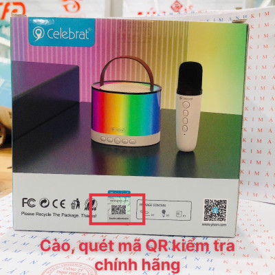 Loa Bluetooth Celebrat SP-18 tặng kèm Micro hát Karaoke gia đình , âm thanh vòm, hàng chính hãng, cho dùng thử 30 ngày