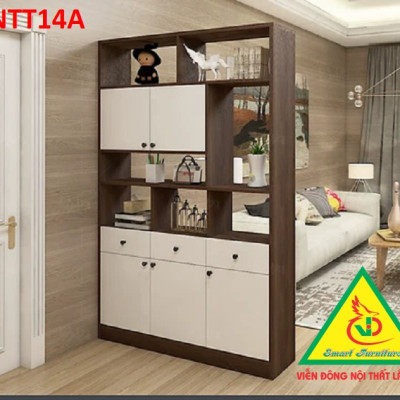 TỦ KỆ TRANG TRÍ KIÊM VÁCH NGĂN TNTT14 - Nội thất lắp ráp Viendong Adv
