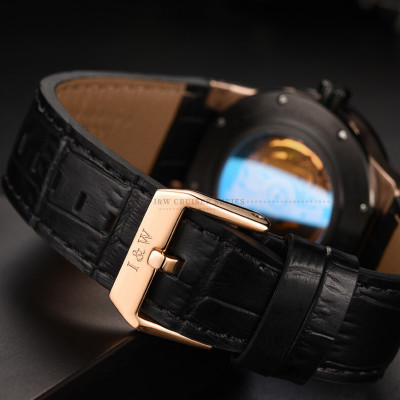 Đồng Hồ Nam I&W Carnival 589G1 Full Box Chống Nước Kính Chống Xước Dây Da Cao Cấp BH 24T (Máy Cơ Tự Động)