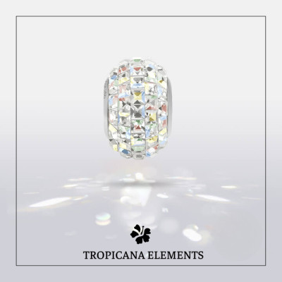 Lắc Tay Tropicana Phối Charm Swarovski Pha Lê Trăng Sao Ngũ Sắc