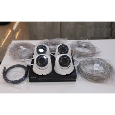 Bộ Camera IP HILOOK IK-4042BH-MH/P Độ Phân Giải 2MP FullHD, Gồm 1 Đầu Ghi Hình Hỗ Trợ 4 Cổng POE, 4 Camera,  4 Bộ Dây Tín Hiệu, 1 Dây HDMI - Hàng Chính Hãng