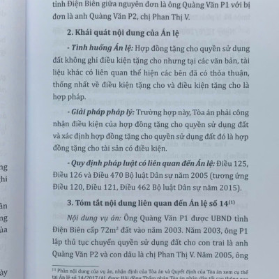 Bình luận các án lệ tranh chấp về đất đai – Góc nhìn từ thực tiễn xét xử của Thẩm phán (tập 1 và 2)