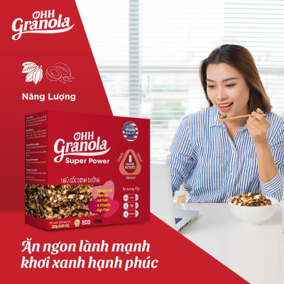 Ngũ Cốc Ohh Granola Dòng Super Power - hộp 250gram