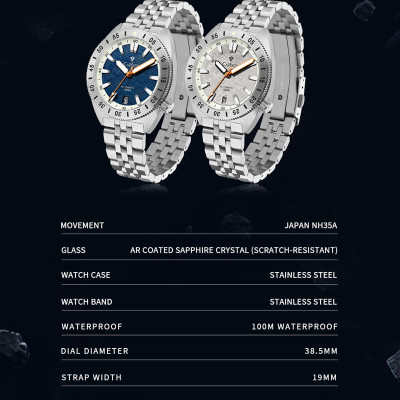 Đồng Hồ Nam Cadisen C8231M2 Chính Hãng Full Box Chống Nước Kính Chống Xước Dây Thép BH 2 Năm Máy Cơ