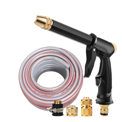 Rửa xe tưới cây Bộ dây và vòi xịt tăng áp lực nước 300% loại 30m cút đồng,nối đồng 206810-2