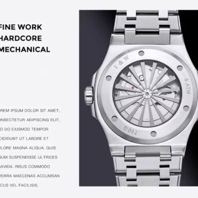 Đồng hồ nam chính hãng IW CARNIVAL IW750G-8 Kính sapphire ,chống xước,Chống nước ,Bảo hành 24 tháng,Máy cơ (Automatic)