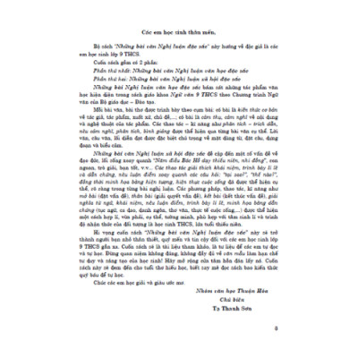 Sách những bài văn nghị luận đặc sắc 9 + HA