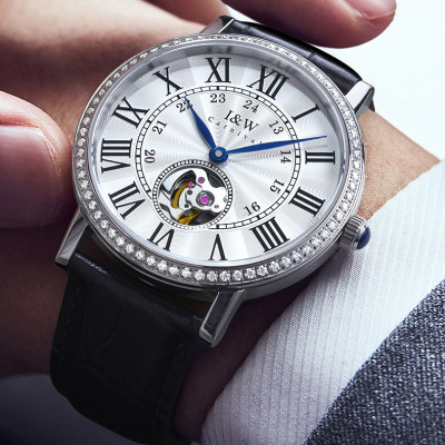 Đồng Hồ Nam I&W Carnival 667G Chính Hãng Full Box Chống Nước Kính Chống Xước Dây Da Cao Cấp BH 60T (Máy Cơ Tự Động)