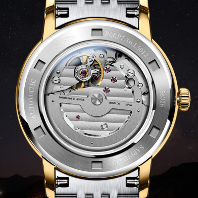 Đồng hồ nam chính hãng LOBINNI L5012-1 Kính sapphire nguyên khối,chống xước,chống nước 50m,mặt trắng vỏ vàng gold dây kim loại thép không gỉ 316L,Đồng hồ cơ (Automatic) bảo hành 24 tháng,Mới 100%,Bảo hành 24 tháng,thiết kế đơn giản trẻ trung và sang trọng