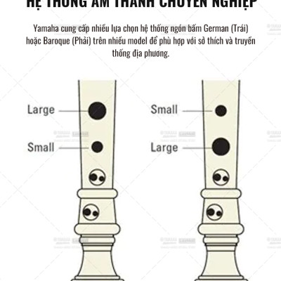 Sáo dọc Recorder Soprano Rainbow YAMAHA YRS-20BG kèm túi đựng - Tiêu chuẩn giáo dục quốc tế