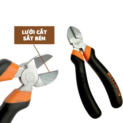 Kìm cắt dây - Kìm cắt dây điện đa năng, tay cầm bọc nhựa cao cấp - Cắt đường kính sản phẩm đến 150mm ( 6 inch )